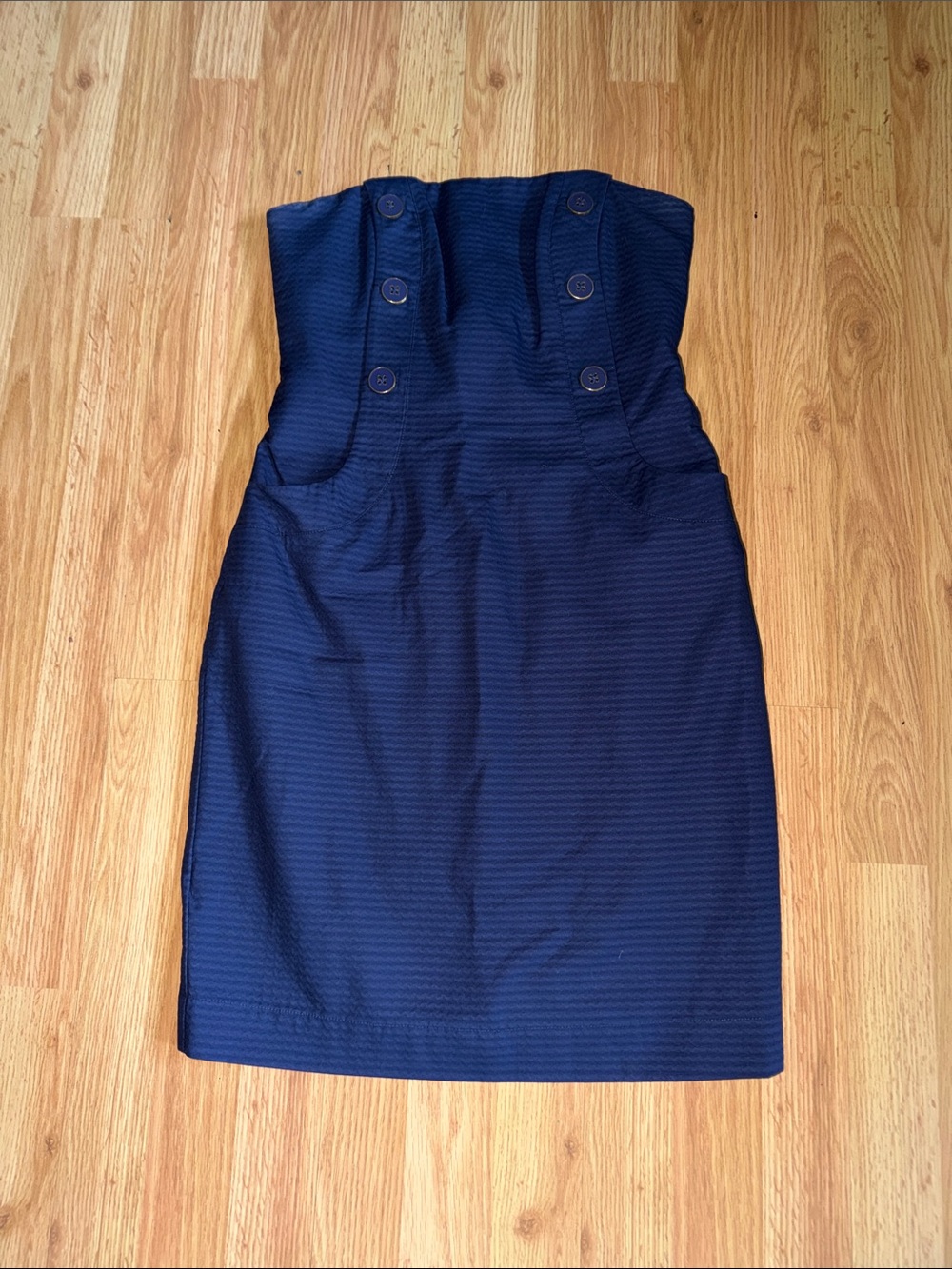 Lilly Pulitzer Vanna Nautical Strapless Dress Size 2 - Picture 2 of 6